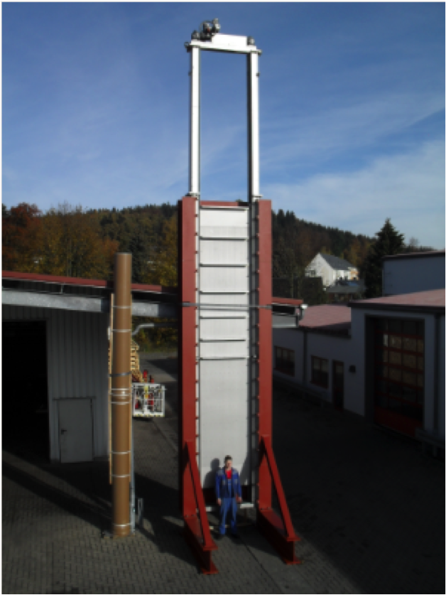 Double-plate-penstock 1.40 m x 6.50 m, Overall heigth 11,50 m