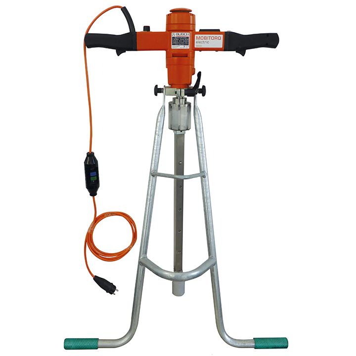 MOBITORQ electric with drive rod, end position damper and drive stand