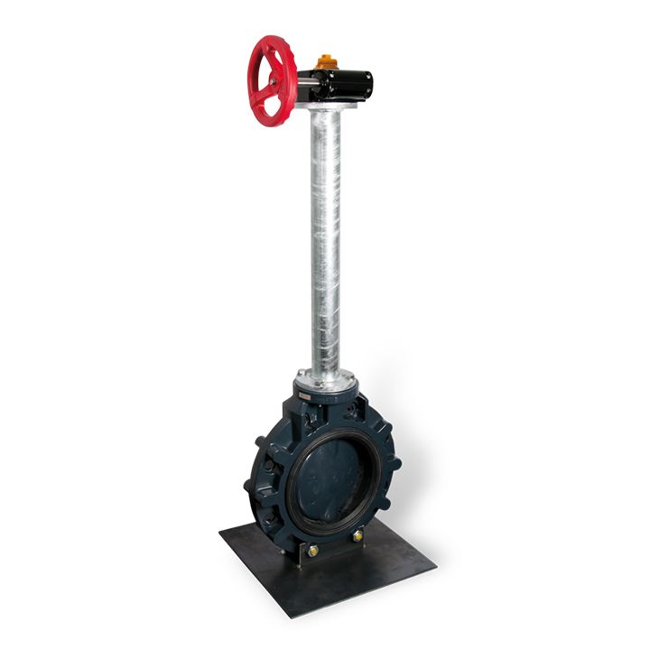 Example of combination with butterfly valve