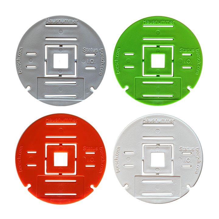 ID-Fix indicator disc in different colors for inspection and maintenance work