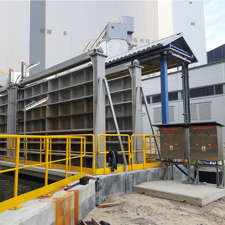 Revision channel power plant Jaworzno (Poland) with control cabinets